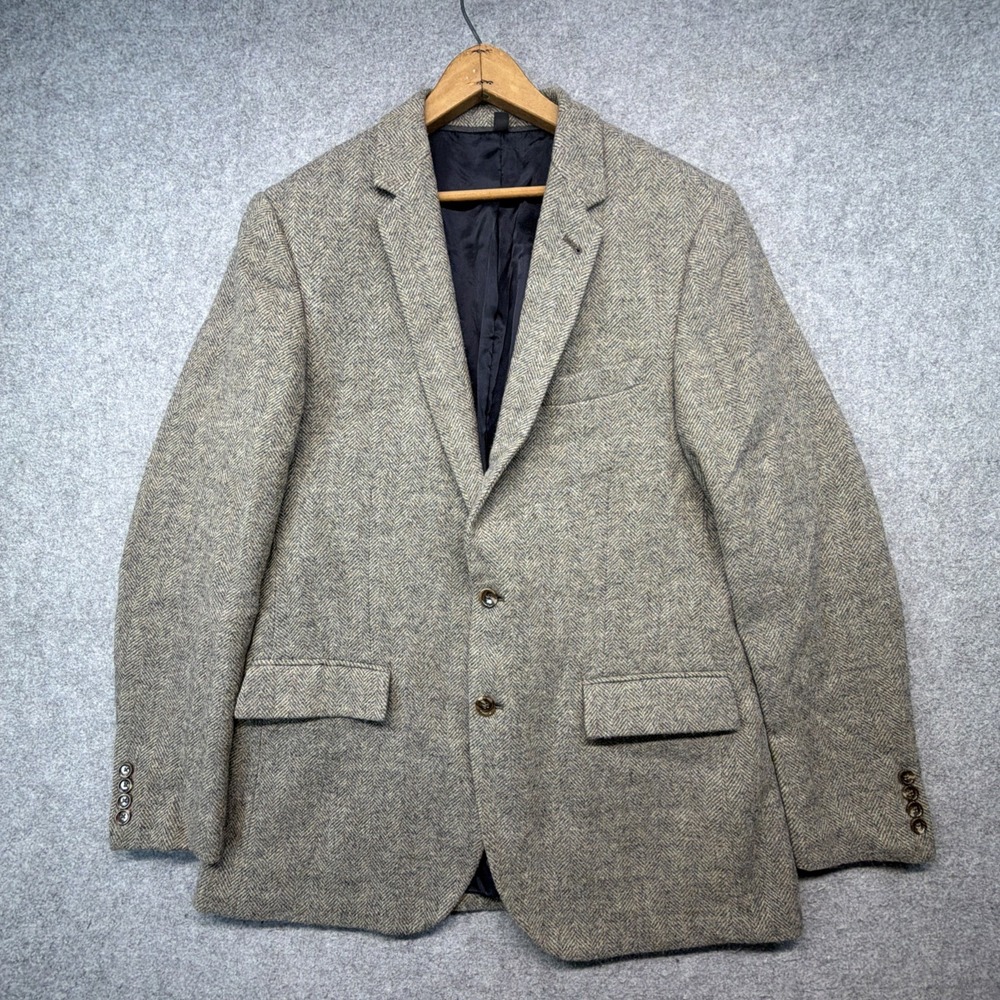 J Crew Ludlow Blazer Mens 42 L Brown Yorkshire Tweed Moon Sport Coat Jacket